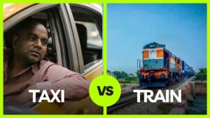comparison of taxi and train services in india