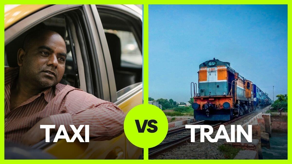 comparison of taxi and train services in india